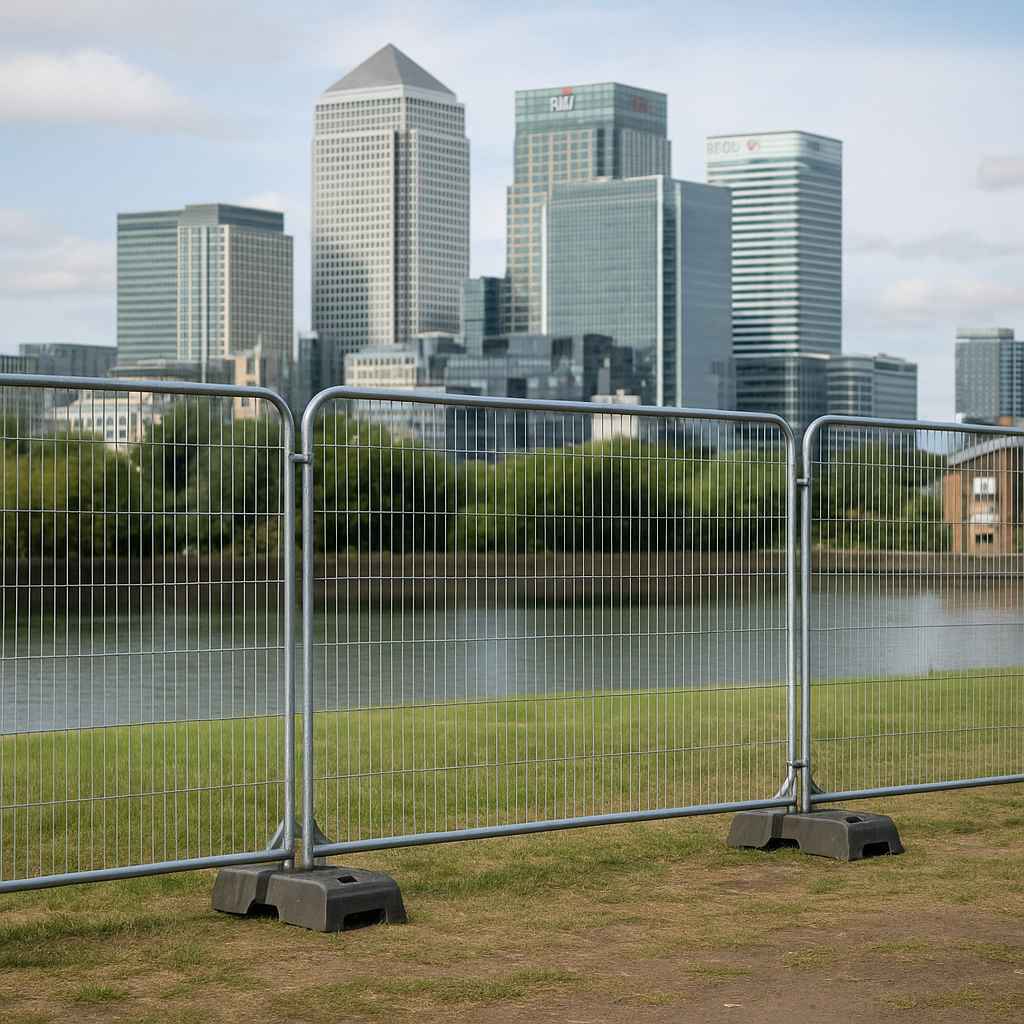 Heras fencing — London (Canary Wharf) — TempFence UK